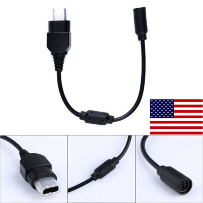 USB Breakaway Dongle Cable Cord Adapter For Xbox 360 PC Wired Controller