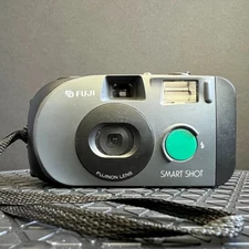 FUJIFILM SMART SHOT 35mm fim camera FUJINON LENS - TESTED - SEMI WORKS
