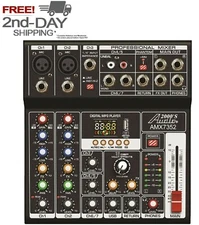 Audio2000'S AMX7352 7 Channel Audio Mixer with USB 5V Power Supply USB/PC - MR