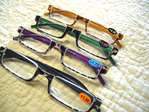 Gafas de lectura para hombre 1/2 luna 1,00 ~ 4,00 gafas para mujer parte superior medio sin montura R273 - Imagen 3 de 20