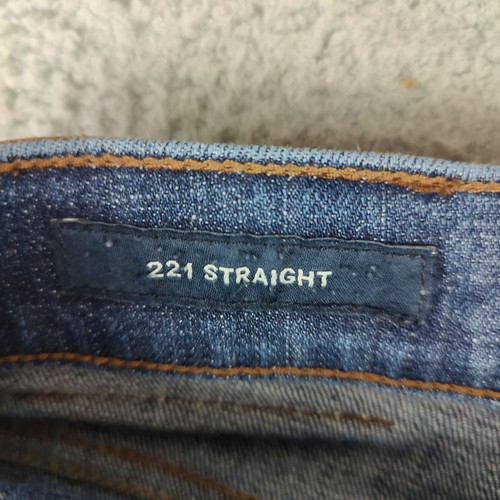 Lucky Brand Jeans 32X30 Blue 221 Strait Denim Distressed Look 5 Pocket Design - Picture 7 of 17