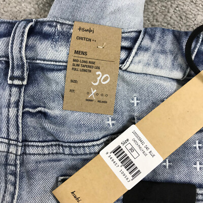 Ksubi Jeans Mens 30 Chitch Philly Blue Tapered Leg Denim Ksubi Jeans Mens 30 Chitch Philly Blue Tapered Leg Denim