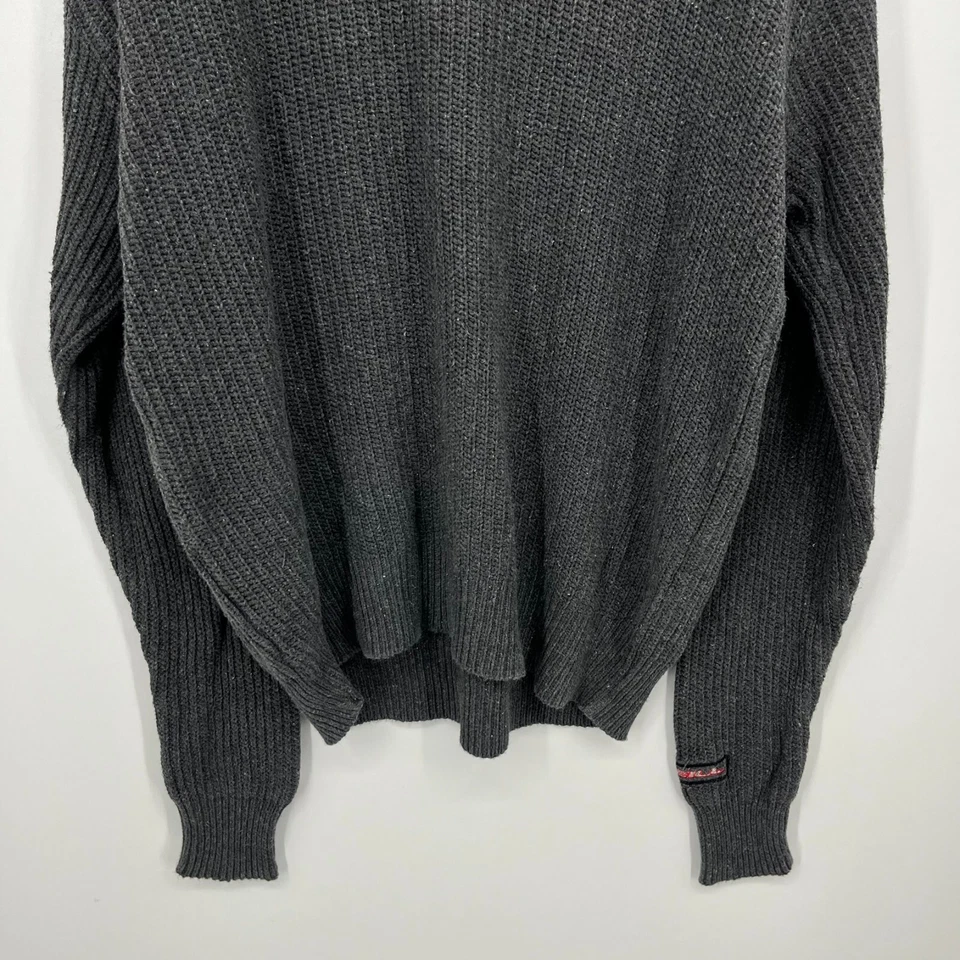 Suéter Tejido O'Neill Para Hombre Talla L Gris De Colección Y2K 100% Algodón Cuello Redondo Surf Playa Foto 3 de 4