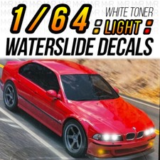 1/64 Scale '01 BMW M5 E39 Head Tail Light WaterSlide Decals for Hot
