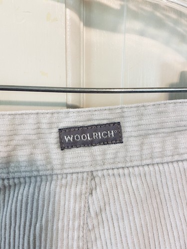 Vintage Woolrich light gray corduroy trouser pants womens 14P - Picture 3 of 6