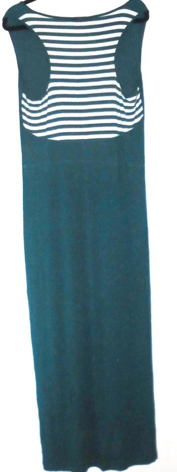 Maxi Vestido N.W.3 Hobbs Wyldes Rayas Azul Verde Azulado Jersey Maxi Talla 16 En muy buena condición Foto 2 de 4