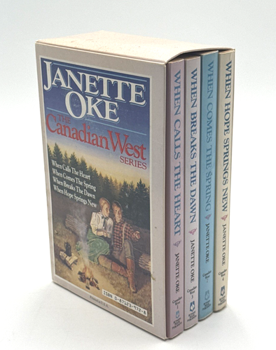 BOX SET Janette Oke's CANADIAN WEST Series Books #1-4 Mounties When Calls Heart