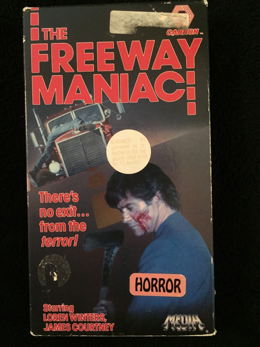 The Freeway Maniac VHS 1989 Media Cannon Videotape VERY RARE TESTED/WORKS |  eBay