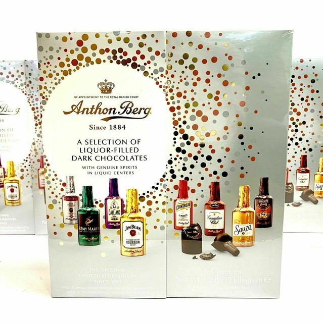 Anthon Berg Liquor Filled Chocolates Dark Chocolate 64 Piece for sale