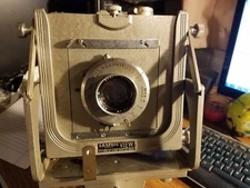GRAPHIC view 4X5 CAMERA W/ KODAK ECKTAR 152mm LENSES, TRACK 