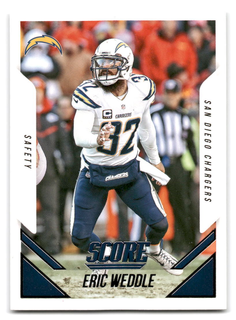 Eric Weddle 2015 Score FOOTBALL #63 San Diego Chargers