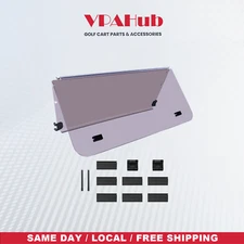 VPAHub Club Car DS NEW Flip Flop Compact Golf Cart Windshield, Tinted, 2000.5+