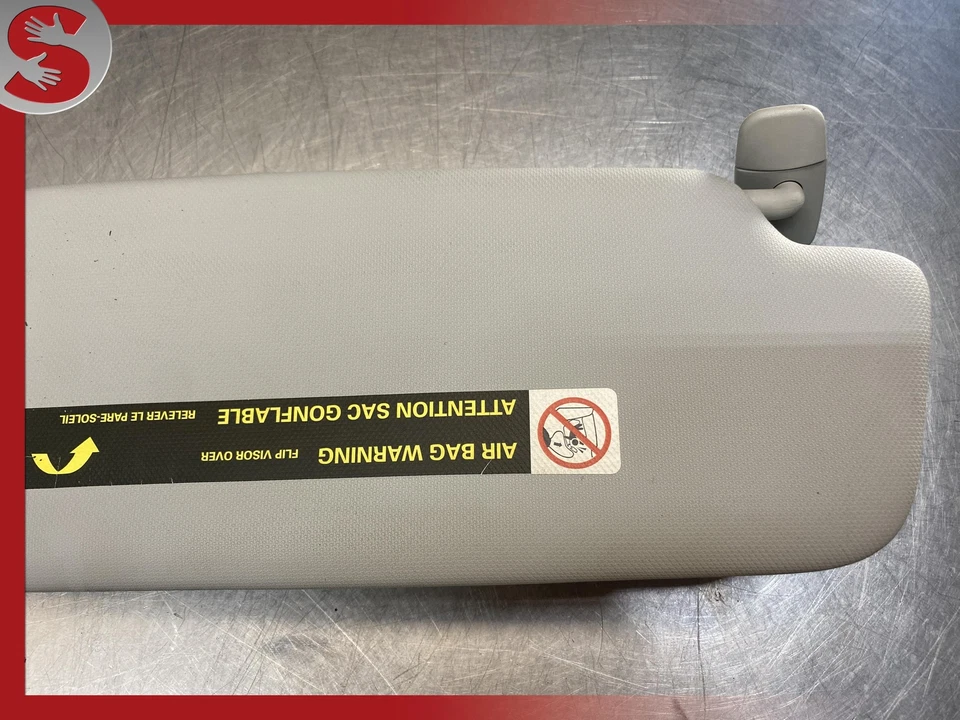 08-16 AUDI B8 A4 S4 RS4 SEDAN WAGON RIGHT PASSENGER WINDSHIELD SUN VISOR OEM - Imagem 2 de 4