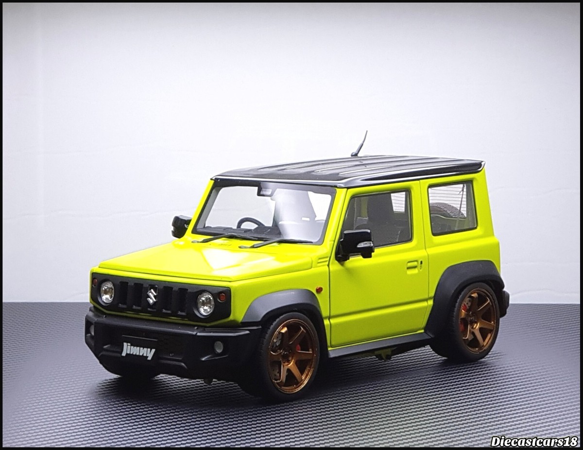 1/18 BM Creations Suzuki Jimny Yellow Modified By TE37 Rims