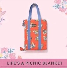 New Matilda Jane Let s Go Together Life s A Picnic Blanket New Orange Blue 87x54