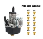 Motorcycle Dellorto PHBL 22AS R2707 Carburetor Carb For 2 Stroke with Main Jets
