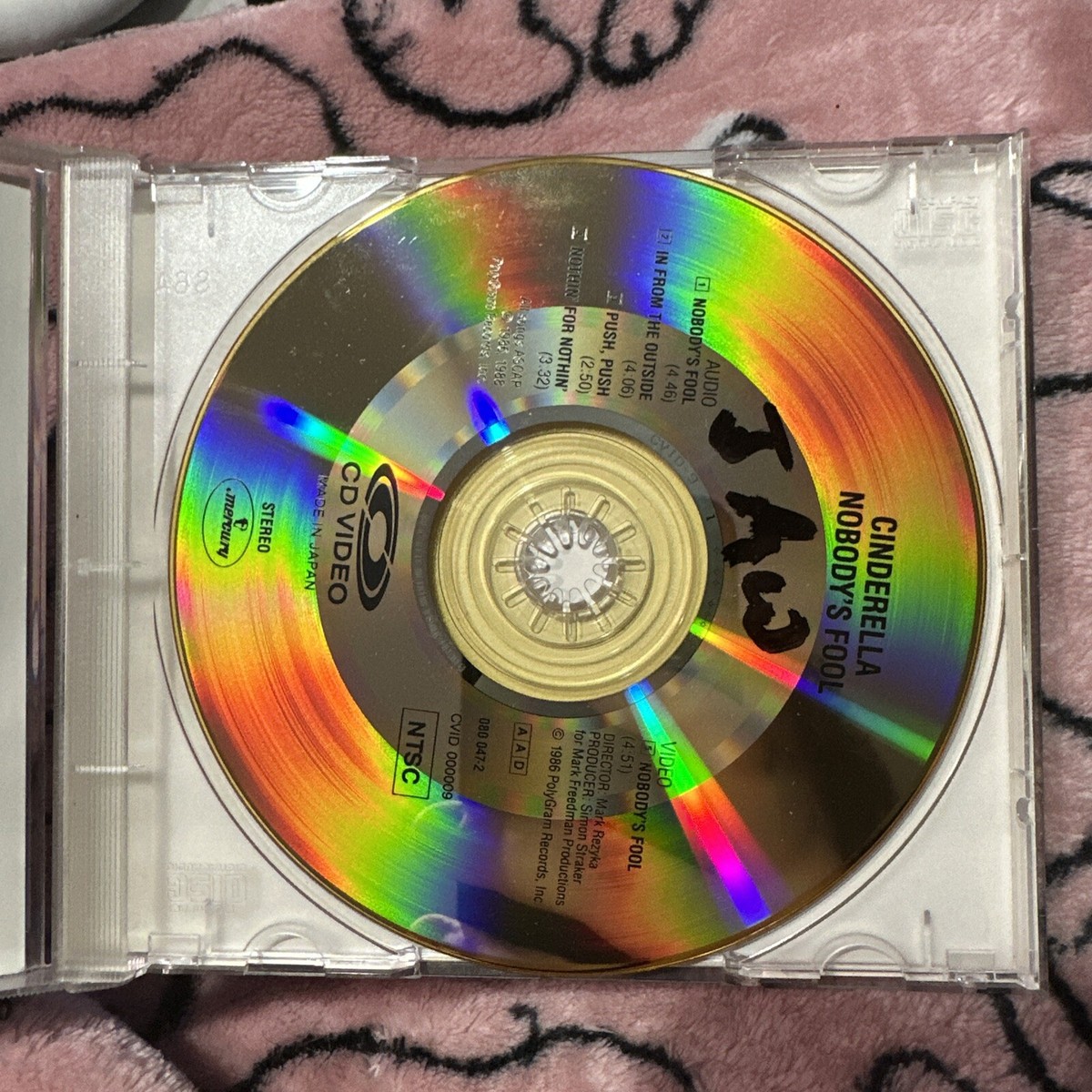 シンデレラ／ノーバディーズ・フール★超希少CD-VIDEO★帯あり シンデレラ／ノーバディーズ・フール☆超希少CD-VIDEO☆帯あり