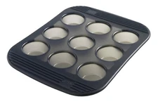 Mastrad 9 Cup Silicone Mini Muffin / Cupcake Baking Pan / Mold