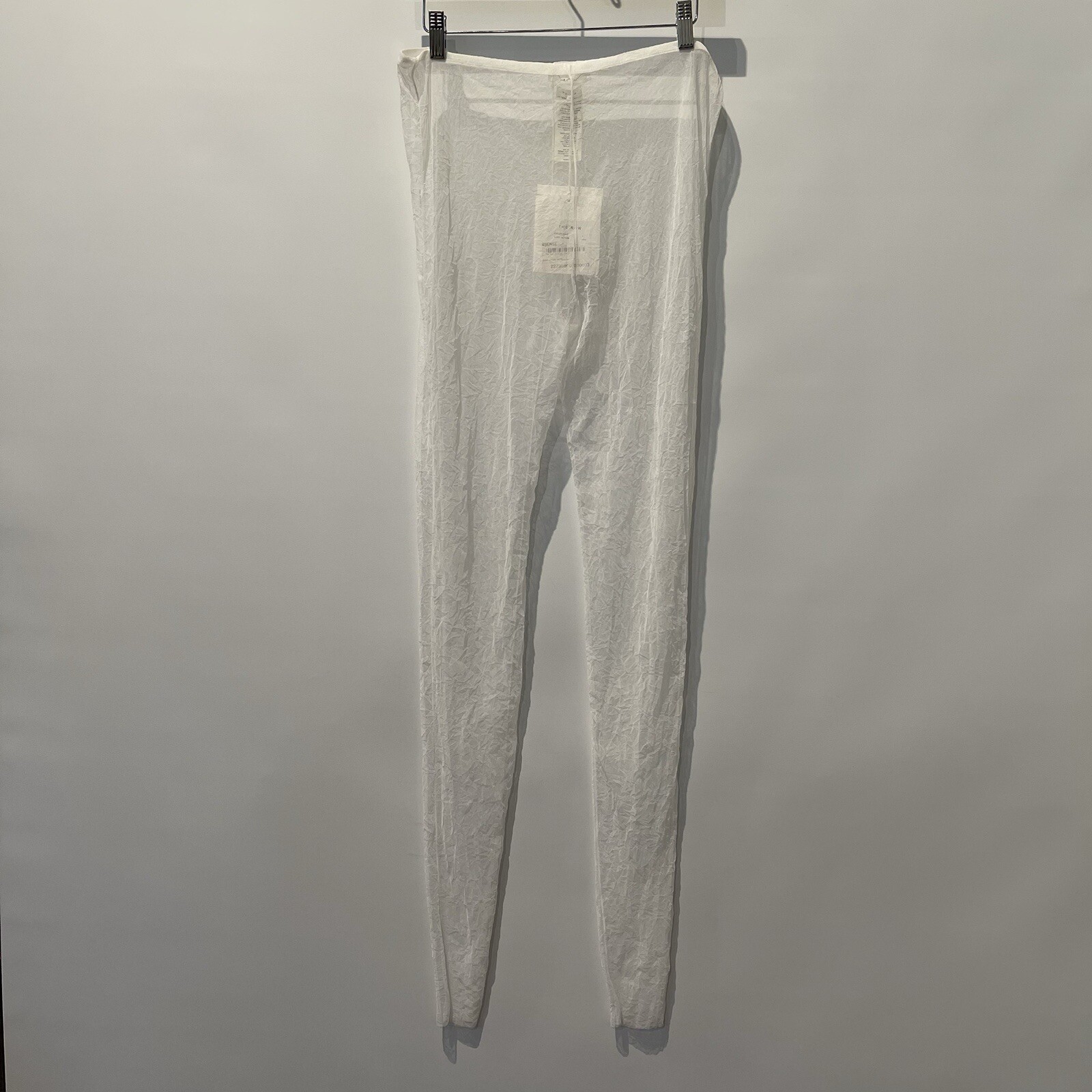 FILA Pantaloni donna The Row bianchi Ensley gamba skinny taglia L prezzo al pubblico 550 stile matrimonio