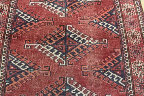 ANTIQUE HANDMADE PERSIAN ORIENTAL WOOL RUG, CIRCA 1920. - Picture 5 of 11