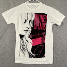 A1 Britney Spears Femme Fatale Tour 2011 Shirt Adult Small White Mens