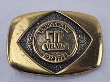 50th Anniversary 1934-1984 Velvac Belt Buckle