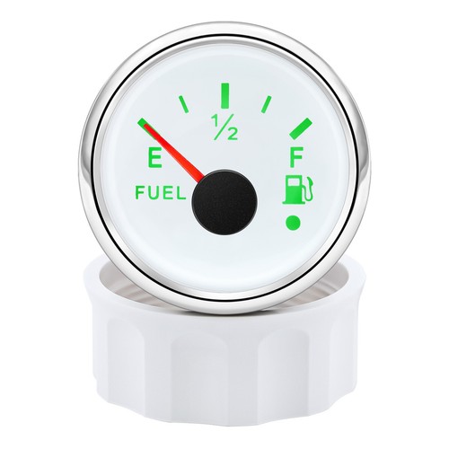 52mm Blanco Medidor de Nivel de Combustible 0-190ohms Impermeable para Barco - Imagen 6 de 16