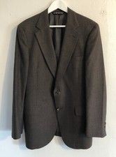 vtg AUSTIN REED Pure Virgin Wool 2 Button Blazer 42R Brown Regent Street
