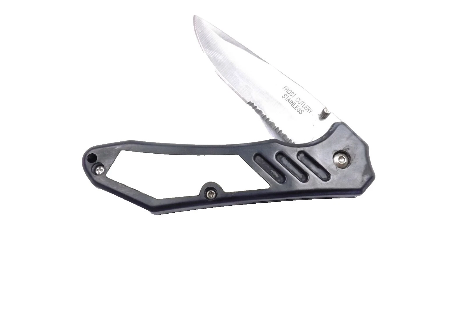 Frost Stainless Steel Blade Plastic Handle Vintage Folding Knives