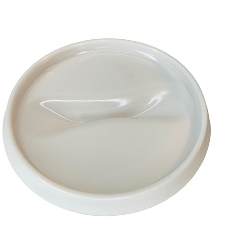 Vintage MCM Oneida Retro Melamine Cocoa Brown Sugar Bowl White Lid - Picture 9 of 9
