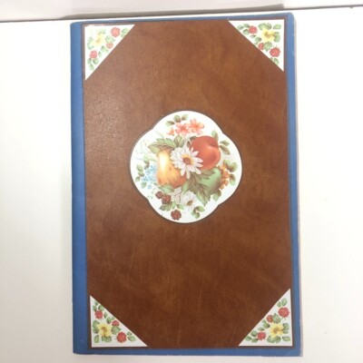 Vintage Postcard and Scrap Book Blue Album Empty Size 14 x 9.5 inches 16 Pages