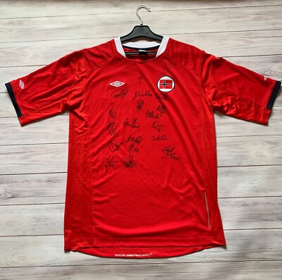 NORWAY NATIONAL FOOTBALL shirt 2010/2011 umbro size L-XL (LABEL XL) mens excl EUR 32,12 - ES