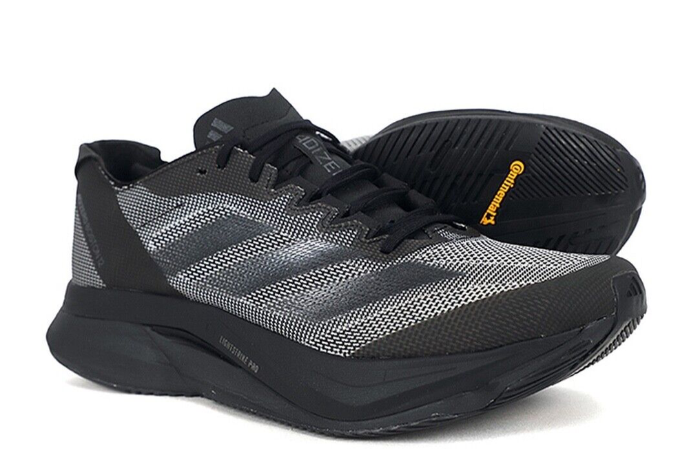 adidas Adizero Boston Core Black Carbon Running Sneakers Trainers Shoes Men Size