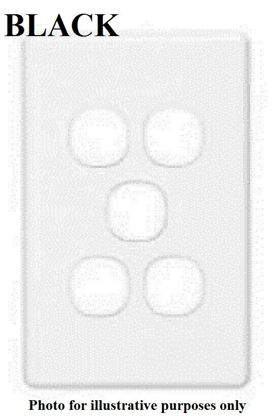 Clipsal C2000 SERIES GRID PLATE For Switch Less COVER Fashionable 5-Gang security