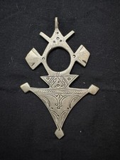 HANDMADE TUAREG MOROCCAN AFRICAN TRIBAL PENDANT 4  RARE 