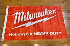 Milwaukee Tools Nothing but HEAVY DUTY 3x5 Feet Flag Garage Man Cave