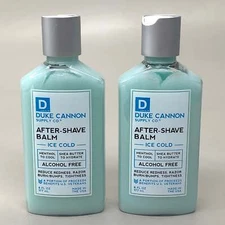 DUKE CANNON (2 PACK) Aftershave Balm Menthol and Shea Butter Alcohol Free 6 Fl o