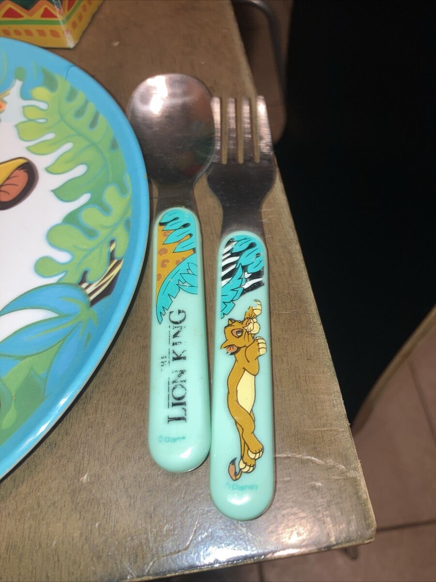 Disney Lion King Vintage 3 piece Dinnerware + Flatware Sets Disney Lion King Vintage 3 piece Dinnerware + Flatware Sets