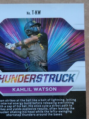 Khalil Watson 2021 Panini Prizm Draft Picks Thunderstruck Khalil Watson 2021 Panini Prizm Draft Picks Thunderstruck