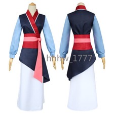 MULAN Cosplay Performance Costumes Halloween Female Children Role-playing Gift