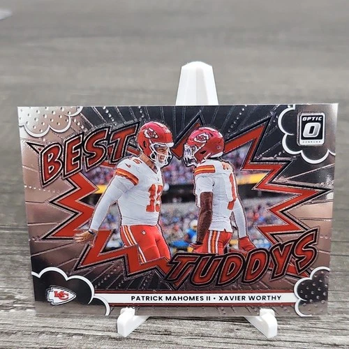 2025 Donruss Optic Patrick Mahomes II/Xavier Worthy Base (RAW)