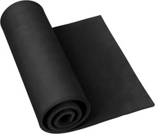 Black Foam Sheets Roll, 8mm Thick, 13.9"x39", High Density for Crafts