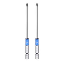 "2Pcs FüR PH0 Phillips Schraubendreher Bits 1/4\" Sechskantschaft 4\" Lang"