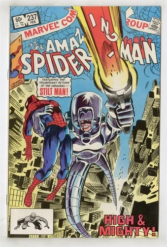 Amazing Spider-Man #237 NM 9.4 white pages  Stilt Man  Marvel  1983  No Reserve
