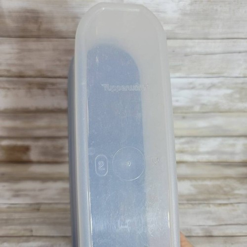 Tupperware Modular Mate # 1 & #2 contenitori blu scuro coperchi conservazione alimenti cucina - Foto 5 di 6