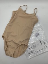 NEW Camisole Leotard Adjustable Strap Beige Child Size IC 7-8 Weissman