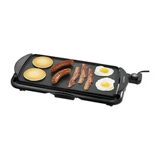 Cooks 10" x 19" Non-Stick Griddle Immersible Flat Top Grill, Burger, Eggs 1400W