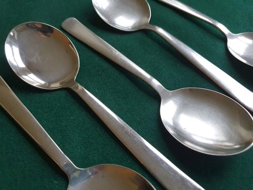 Cuchara sopera vintage VINERS IRELAND x 6 cubiertos de acero inoxidable - Imagen 2 de 4