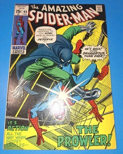 Amazing Spider-Man #93 (1971) - 1st Arthur Stacy & Prowler appearance!! VF