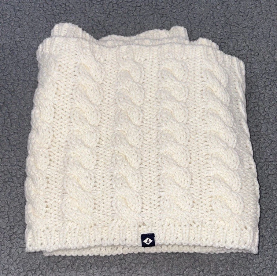 Sperry Cream Cable Knit Scarf